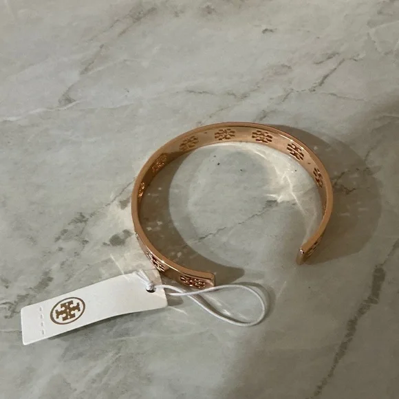 Tory Burch Rose Gold Pierce Cuff Bracelet (NWTs) - Picture 6 of 6